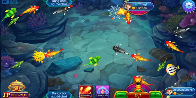 Bắn cá đại dương Nhị Gia kết hợp giữa slot machine và fishing hunter